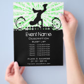 Gebeurtenisaanbieding afbreken flyer (Hand)