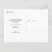 Gebeurtenisannulering of uitstel Gold SORRY Aankondigingskaart (Achterkant)