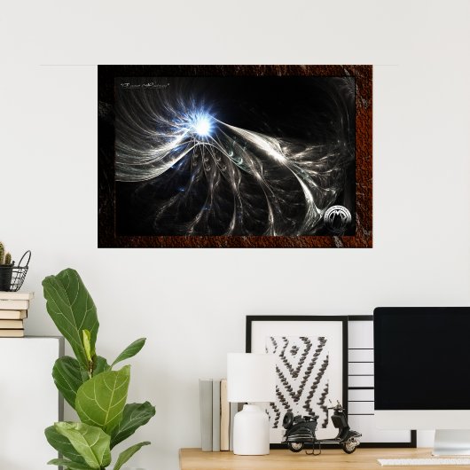 Gebeurtenishorizon-print Poster (Thuiskantoor)