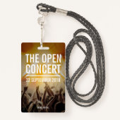 Gebeurtenismedewerkers Badge (Achterkant met draagriem)