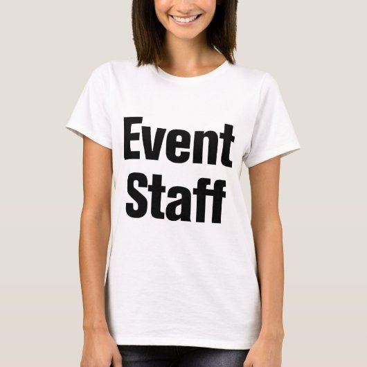 Gebeurtenismedewerkers T-shirt (Voorkant)