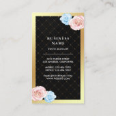 Gebeurtenispanner voor goudflesblush roze Cake Bal Visitekaartje (Achterkant)