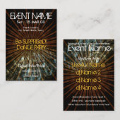 GEBEURTENISPARTIJ miniFLYER #001 Visitekaartje (Voorkant / Achterkant)