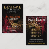 GEBEURTENISPARTIJ miniFLYER #003 Visitekaartje (Voorkant / Achterkant)