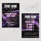 GEBEURTENISPARTIJ miniFLYER #007 Visitekaartje (Voorkant / Achterkant)