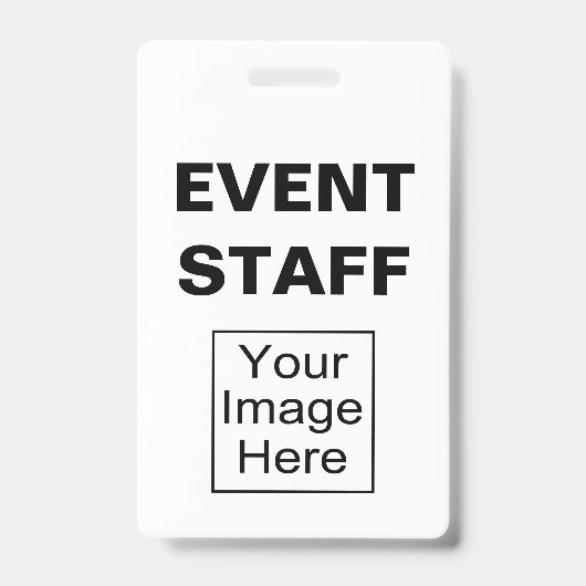 Gebeurtenispersoneel Foto-ID-badges Badge (Voorzijde)