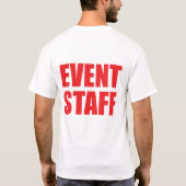Gebeurtenispersoneel Mannen T-shirt (Achterkant)