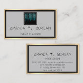 Gebeurtenisplanner Dance Wedding Blogger Modern Dr Visitekaartje (Voorkant / Achterkant)