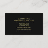 Gebeurtenisplanner Gold anananas Moderne stripes Visitekaartje (Achterkant)