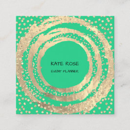GebeurtenisPlanner Muziek Mode BloggerMint Gree Vierkante Visitekaartje