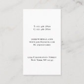 Gebeurtenisplanner Visitekaartje (Achterkant)