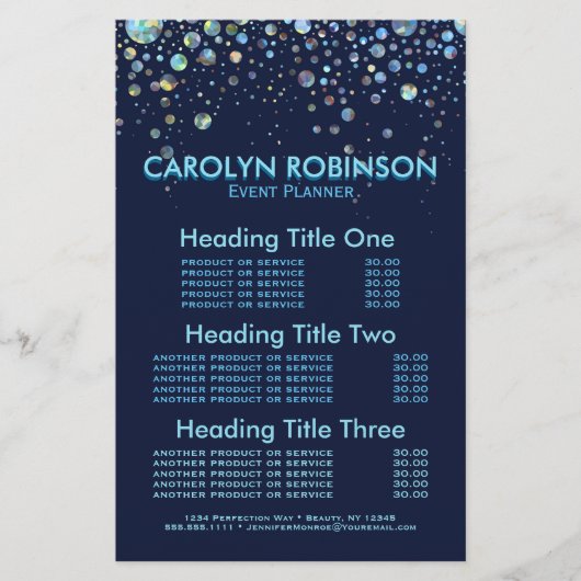 Gebeurtenisplanners en prijzen (Voorkant)