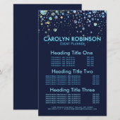 Gebeurtenisplanners en prijzen (Voorkant / Achterkant)