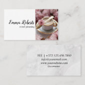 Gebeurtenisplanning Elegant Waterverf Visitekaartje (Voorkant / Achterkant)