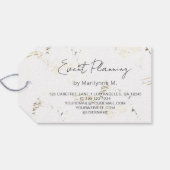 Gebeurtenisplanning Modern Glitter-ballonnen Cadeaulabel (Achterkant Horizontaal)