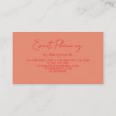 Gebeurtenisplanning Modern Glitter-ballonnen Visitekaartje (Achterkant)