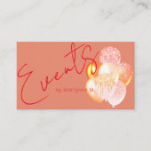 Gebeurtenisplanning Modern Glitter-ballonnen Visitekaartje (Voorkant)