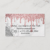 Gebeurtenisplanning van Glitter-ballonnen Visitekaartje (Achterkant)