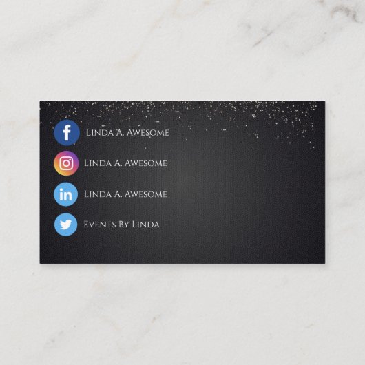 Gebeurtenisplanning Visitekaartje (Achterkant)