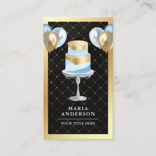 Gebeurtenisplanning voor goudflens - aangepaste bl visitekaartje (Voorkant)