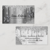 Gebeurtenisplanning voor Silver Balloons Visitekaartje (Voorkant / Achterkant)