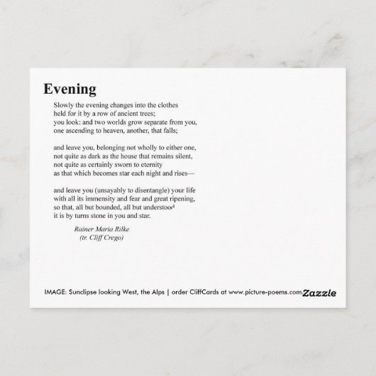 GEBEURTENISSEN BRIEFKAART (Achterkant)