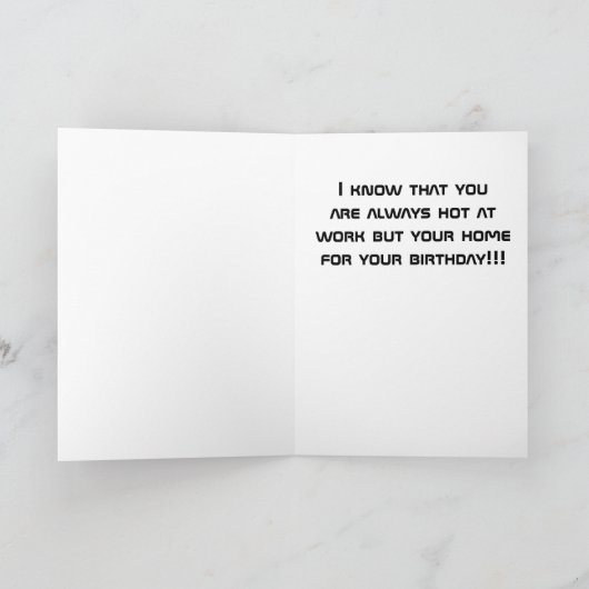 GEBEURTENISSEN **HOTTIE** EN MIJN FAV FIREMAN KAART (Binnen)