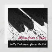 Gebeurtenissen in verband met piano kaart (Voorkant / Achterkant)