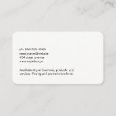 Gebeurtenissen / promoties / pictogram Glas Visitekaartje (Achterkant)