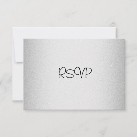 Gebeurtenissen van RSVP-reactiekaart Elegant Light RSVP Kaartje (Voorkant)
