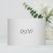 Gebeurtenissen van RSVP-reactiekaart Elegant Light RSVP Kaartje (Staand voorkant)