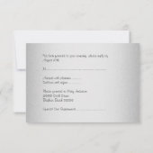 Gebeurtenissen van RSVP-reactiekaart Elegant Light RSVP Kaartje (Achterkant)