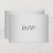 Gebeurtenissen van RSVP-reactiekaart Elegant Light RSVP Kaartje (Voorkant / Achterkant)
