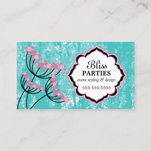 Gebeurtenisstijl en ontwerp visitekaartje (Voorkant)