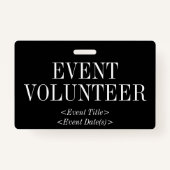 "GEBEURTENISVRIJWILLIGER"-badge Badge (Voorkant)