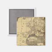 Gebewoonde wereld magneet (Voorkant / Achterkant)