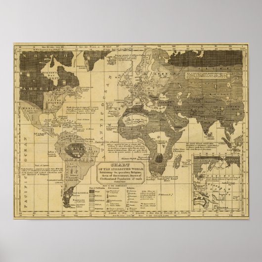 Gebewoonde wereld poster (Voorkant)