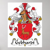Gebhardt Family Crest Poster (Voorkant)