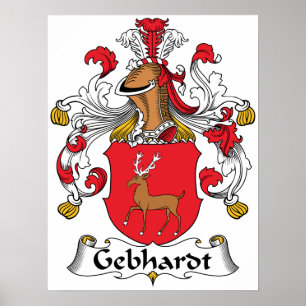 Gebhardt Family Crest Poster