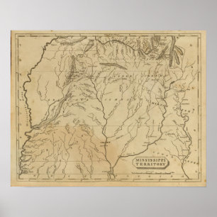 gebied 3 van Mississippi Poster