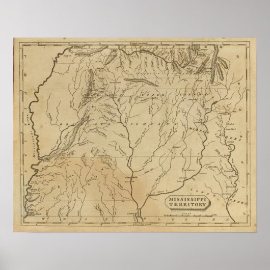 gebied 3 van Mississippi Poster (Voorkant)