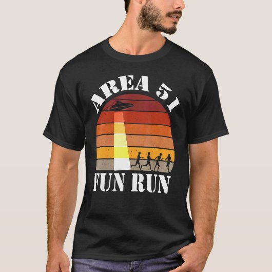 Gebied 51 5k Fun Run Jongens Meisjes Gebied 51 UFO T-shirt (Voorkant)
