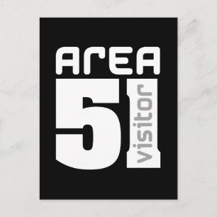 Gebied 51 Alien Visitor Briefkaart