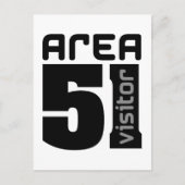 Gebied 51 Alien Visitor Briefkaart (Voorkant)