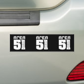 Gebied 51 Alien Visitor Bumpersticker (Op auto)
