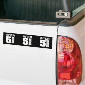 Gebied 51 Alien Visitor Bumpersticker (Op Truck)