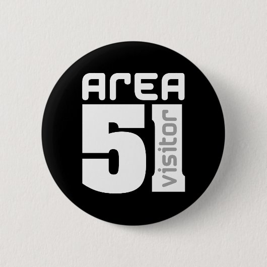 Gebied 51 Alien Visitor Ronde Button 5,7 Cm (Voorkant)