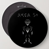 Gebied 51 (Chrome) Ronde Button 6,0 Cm (Voorkant /achterkant)