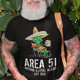 Gebied 51 Gag Gift UFO Drink Illegale vreemdeling T-shirt