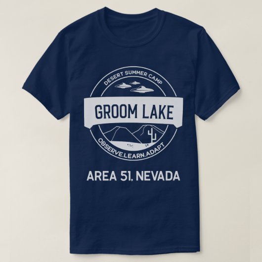 Gebied 51 Groom Lake T-shirt (Design voorkant)